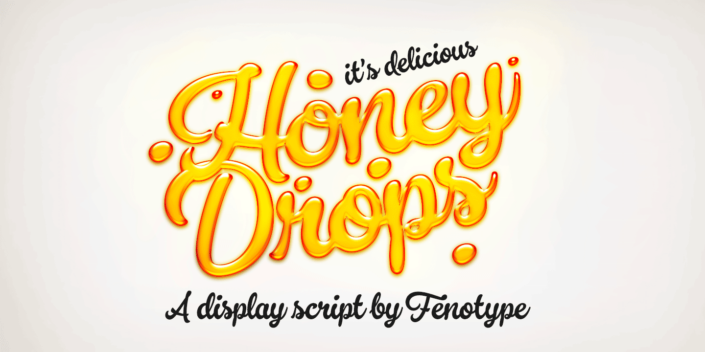 Przykładowa czcionka Honey Drops #1